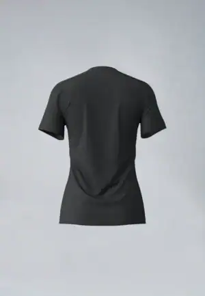 Duurzaam T-shirt uit koffiedrap Dames Zwart