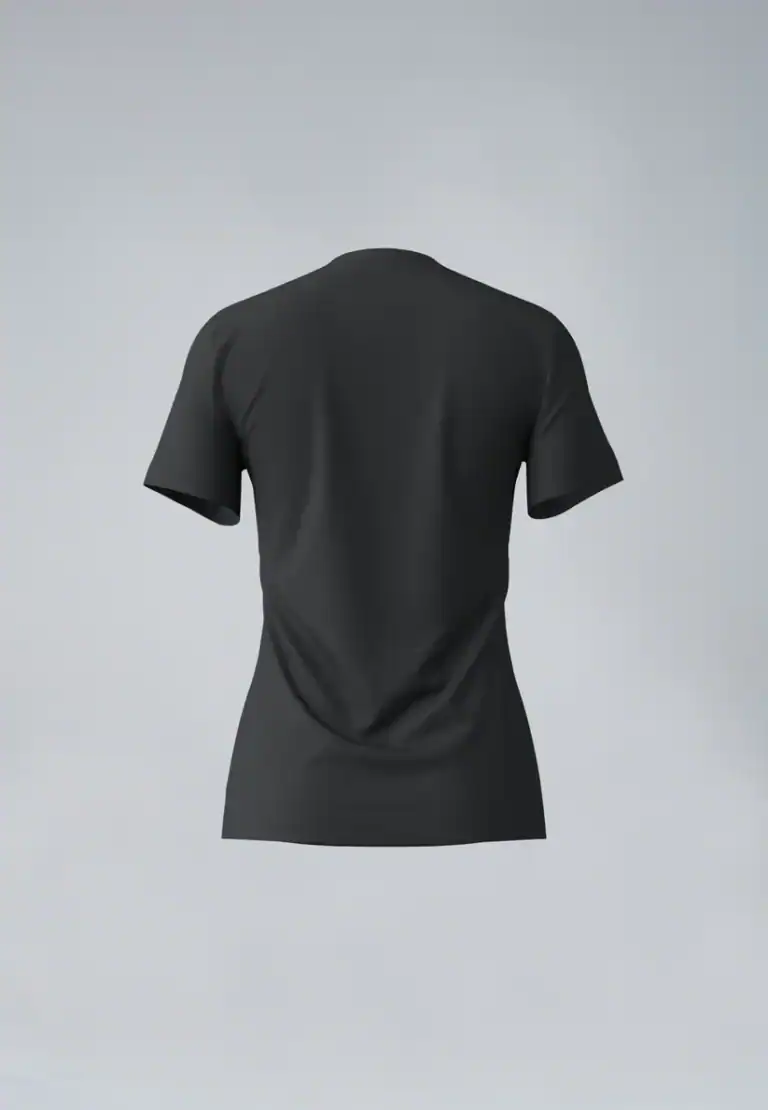 Duurzaam T-shirt uit koffiedrap Dames Zwart
