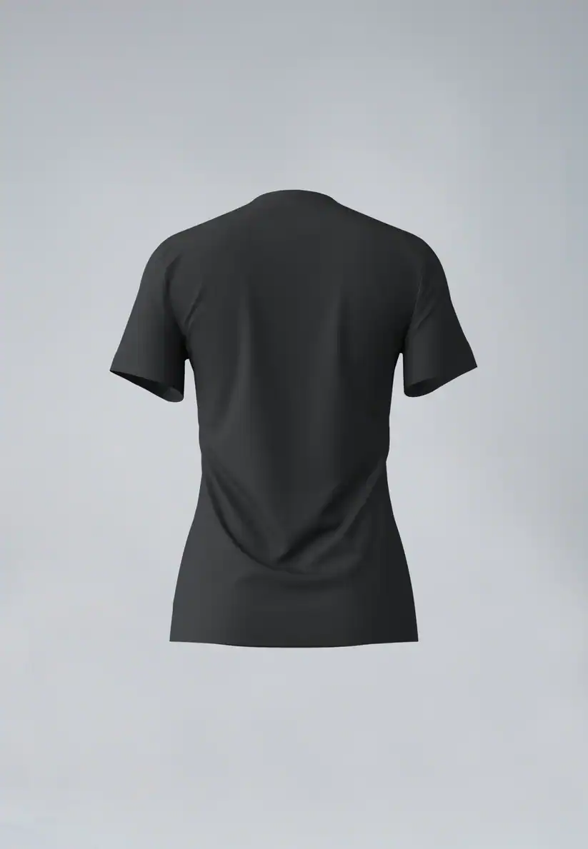 Duurzaam T-shirt uit Koffiedrab Dames Zwart