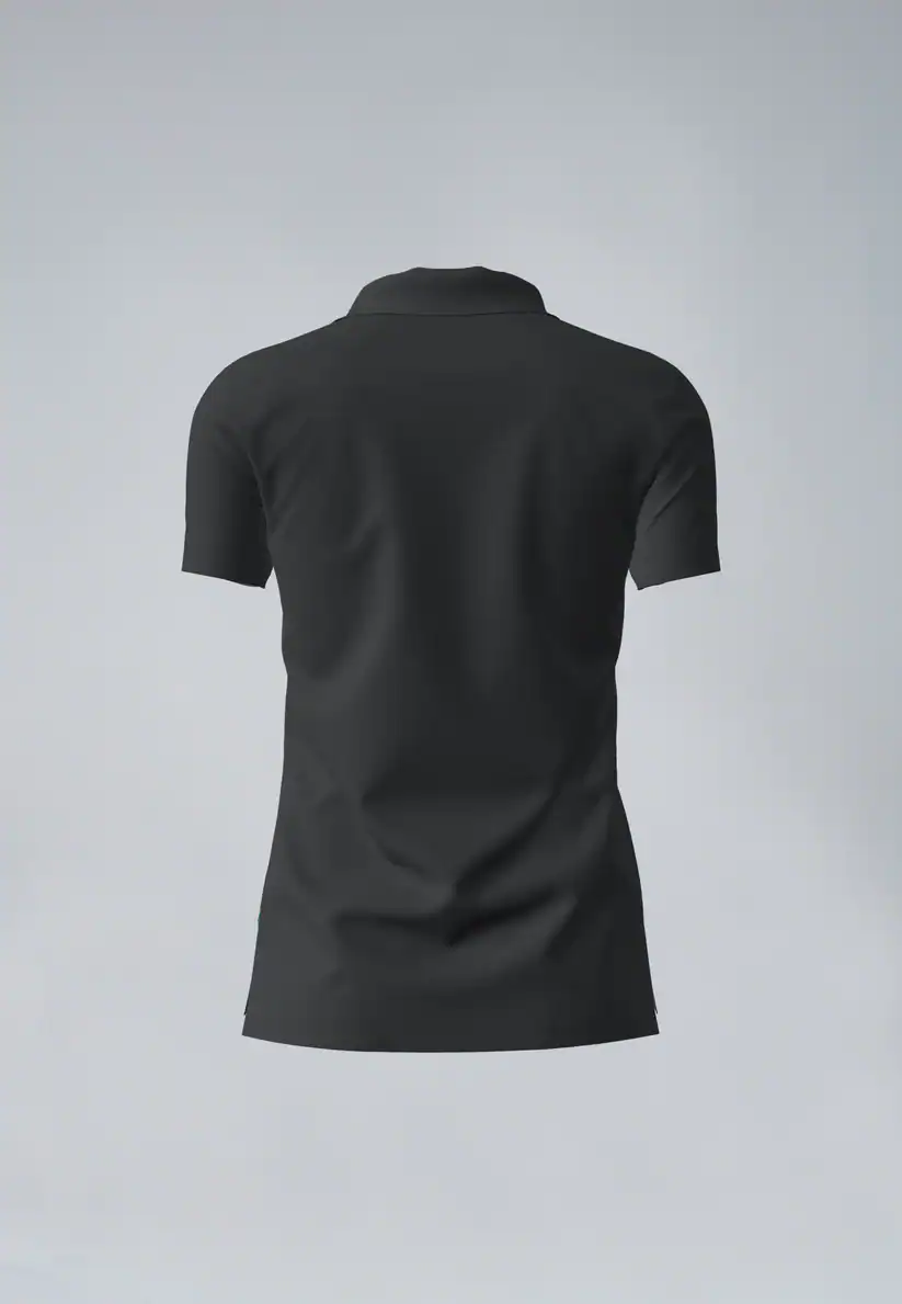 Duurzame Polo uit Koffiedrab Dames Zwart