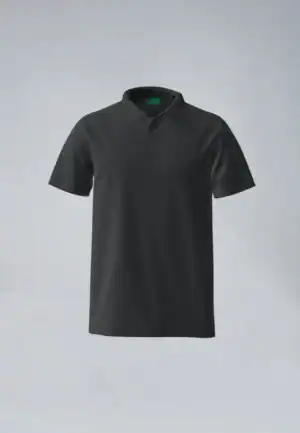 Duurzame Polo uit Koffiedrab Heren Zwart