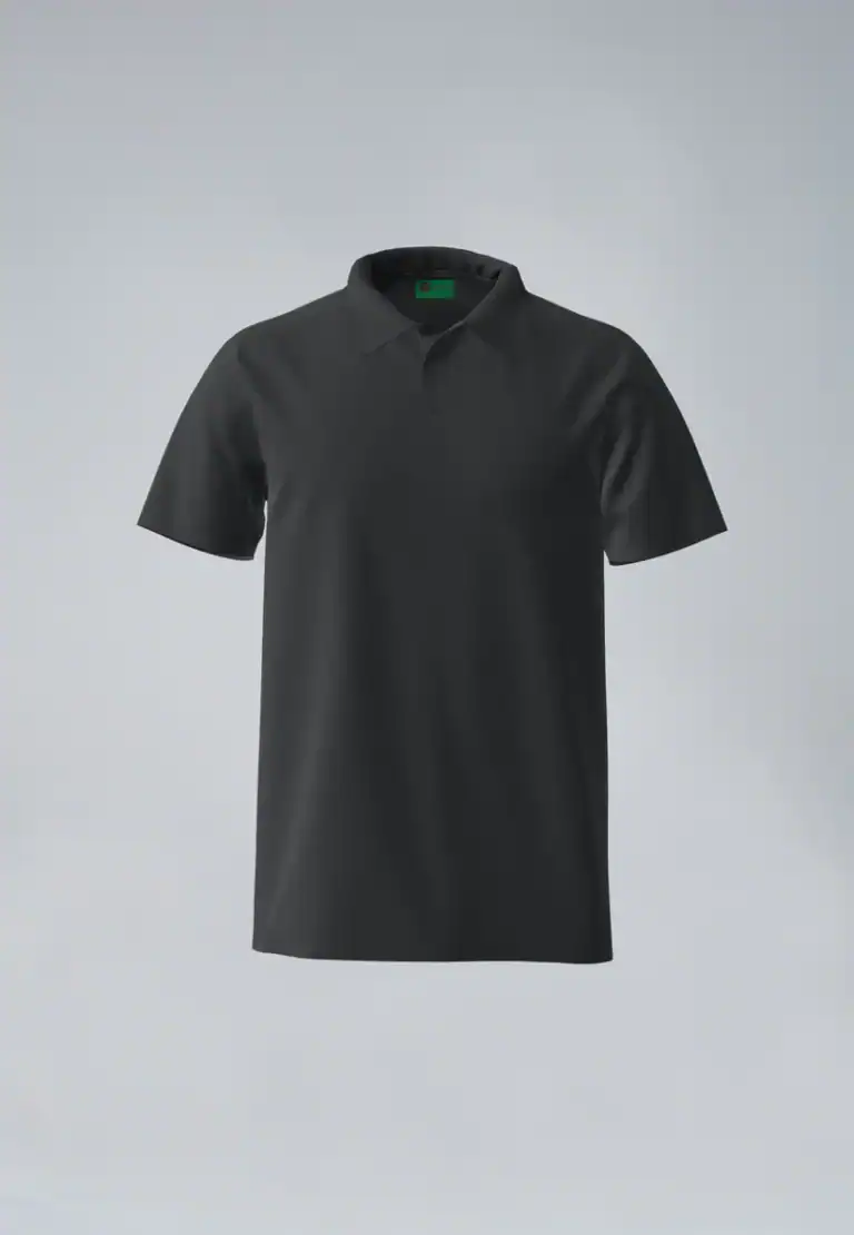 Duurzame Polo uit Koffiedrab Heren Zwart