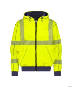 EVANS Signalisatie Hoodie met rits Fluogeel/Navy