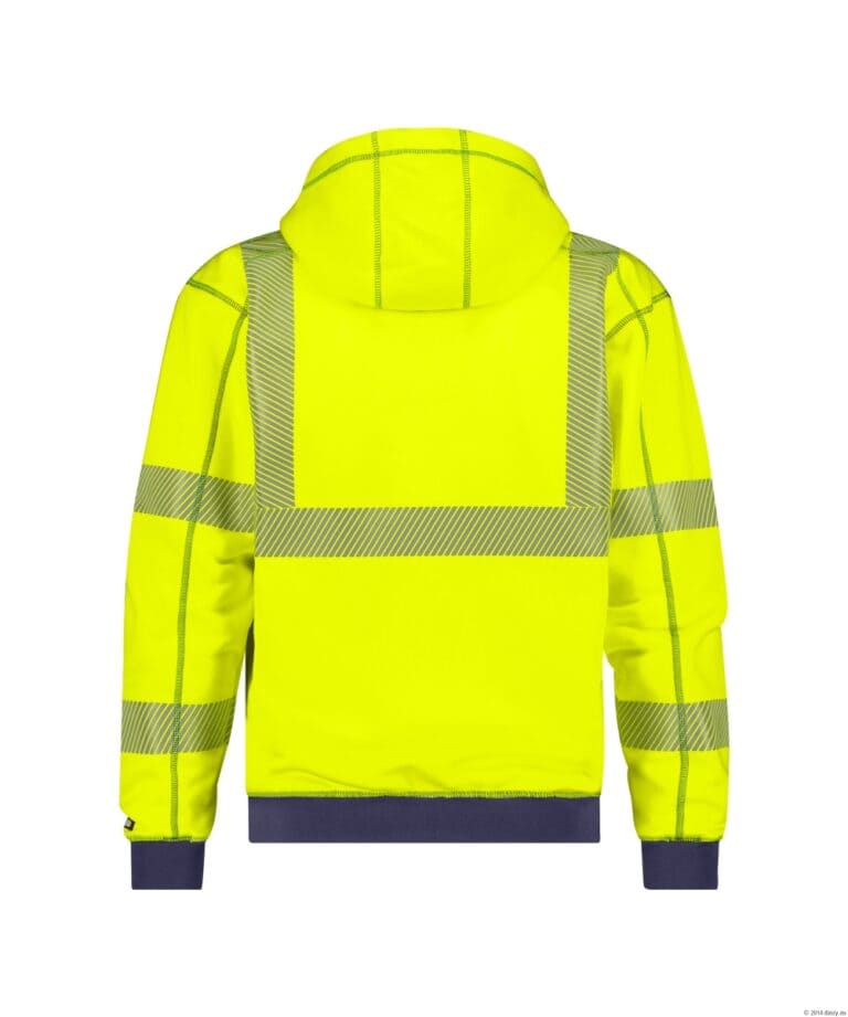 EVANS Signalisatie Hoodie met rits Fluogeel/Navy