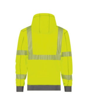 EVANS Signalisatie Hoodie met rits Fluogeel/Grijs