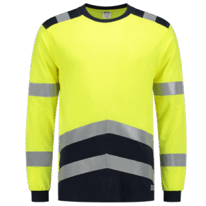 103003 T-Shirt Multinorm Bicolor Geel/Navy