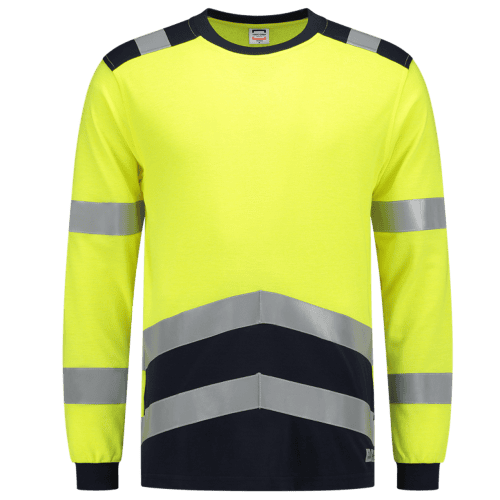 103003 T-Shirt Multinorm Bicolor Geel/Navy