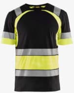 T-shirt High Vis Zwart/Geel