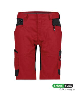 AXIS Next Dames Stretch Werkshort Rood/Zwart
