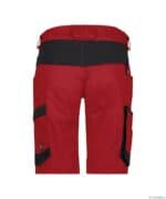 AXIS Next Dames Stretch Werkshort Rood/Zwart