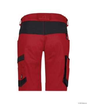 AXIS Next Dames Stretch Werkshort Rood/Zwart