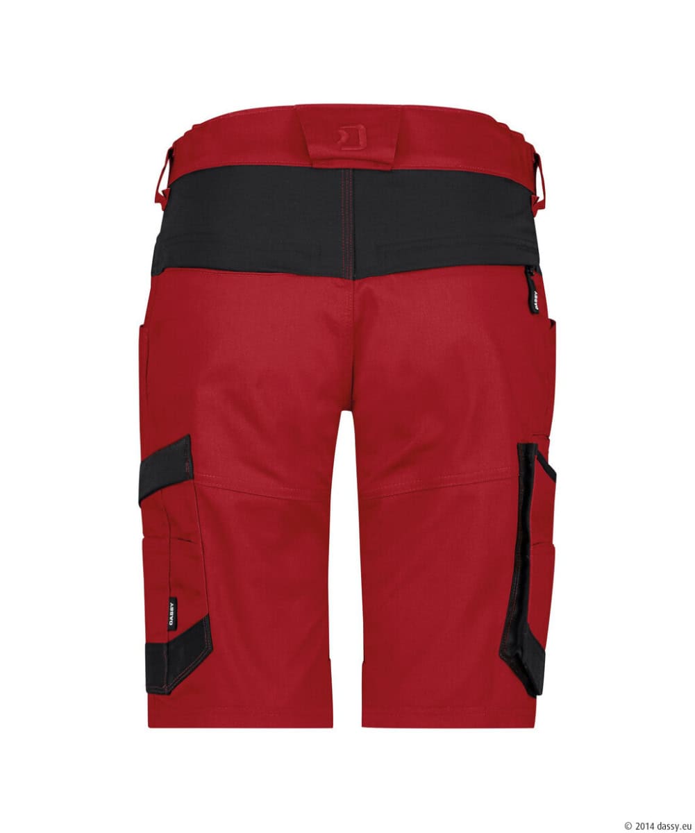AXIS Next Dames Stretch Werkshort Rood/Zwart