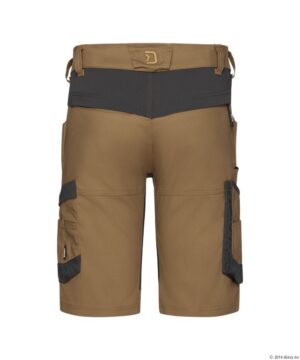 AXIS Next Stretch Werkshort Leembruin/Antracietgrijs