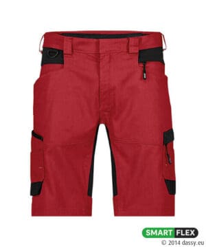 AXIS Next Stretch Werkshort Rood/Zwart
