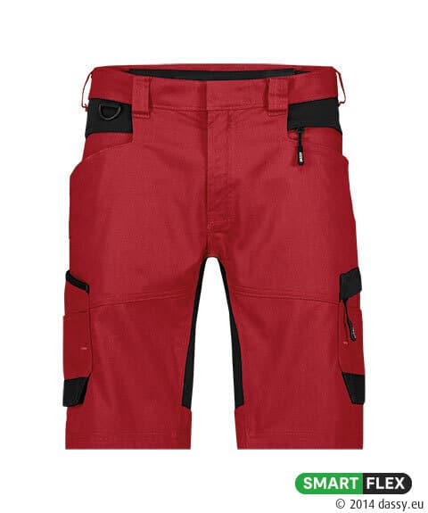 AXIS Next Stretch Werkshort Rood/Zwart