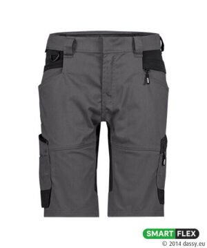 AXIS Next Dames Stretch Werkshort Antracietgrijs/Zwart