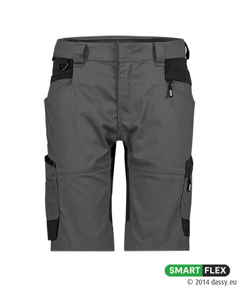 AXIS Next Dames Stretch Werkshort Antracietgrijs/Zwart