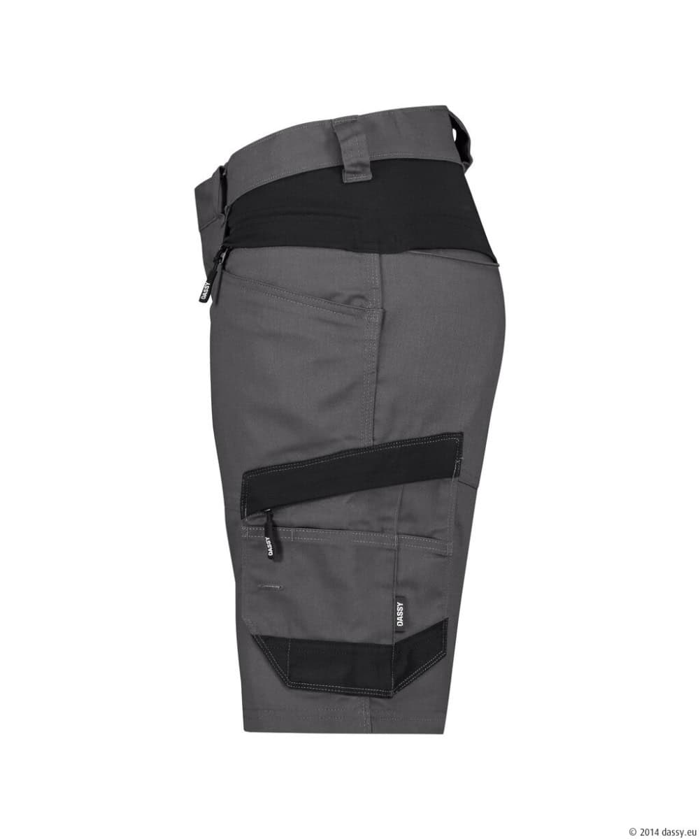 AXIS Next Dames Stretch Werkshort Antracietgrijs/Zwart