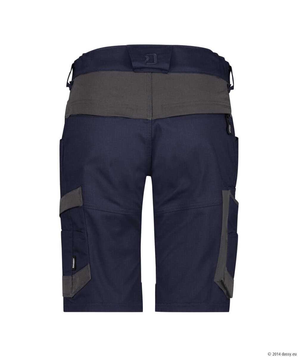 AXIS Next Dames Stretch Werkshort Nachtblauw/Antracietgrijs