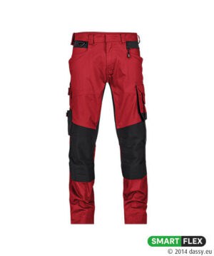 DYNAX Next Stretch Werkbroek MINUS Rood/Zwart