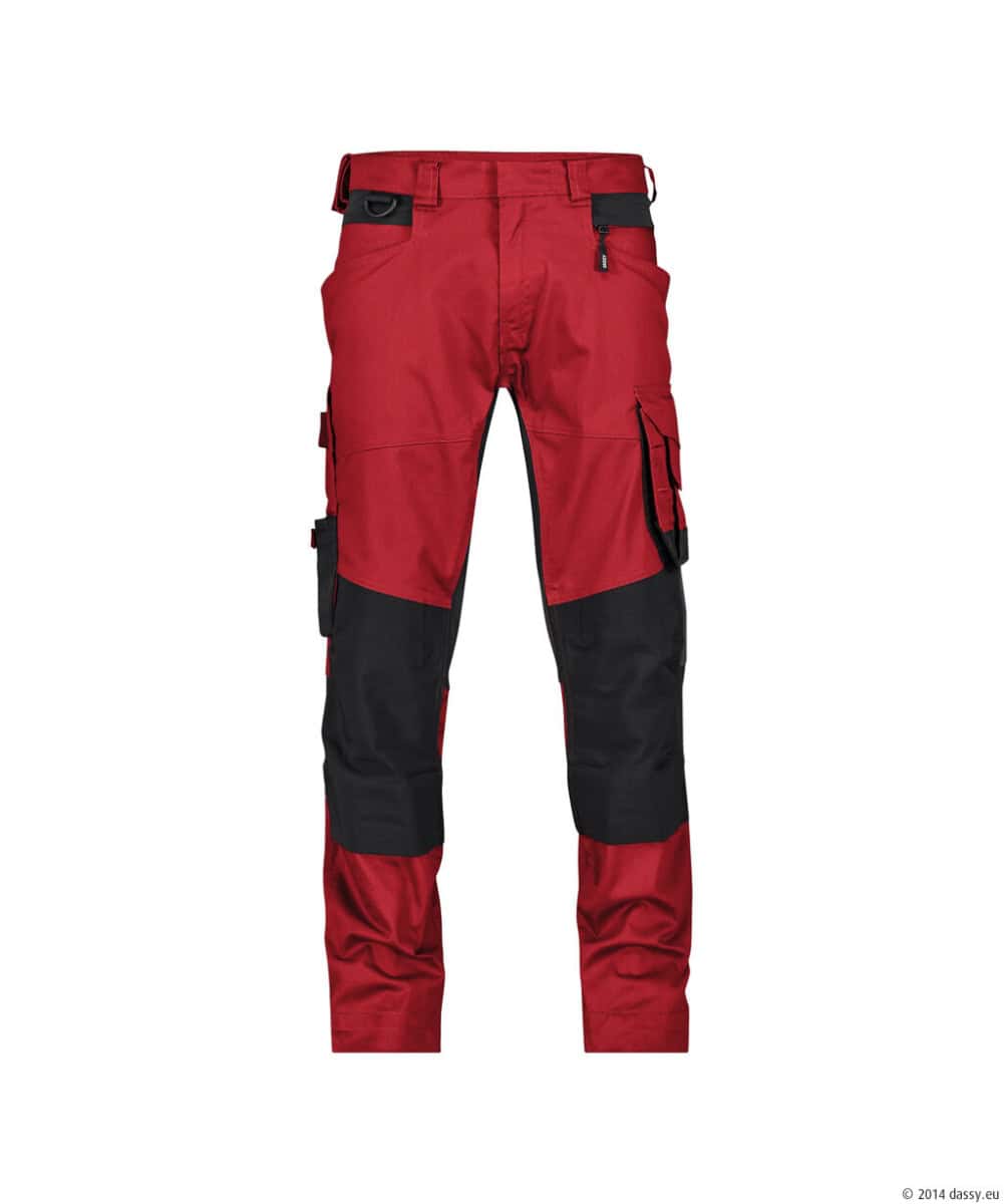 DYNAX Next Stretch Werkbroek PLUS Rood/Zwart