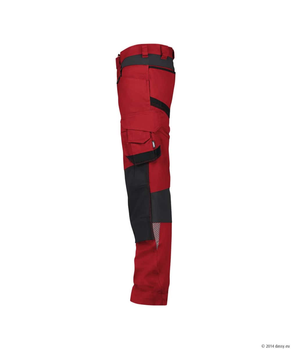 DYNAX Next Stretch Werkbroek PLUS Rood/Zwart