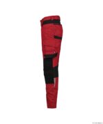 Dynax Next Stretch Werkbroek Dames Rood/Zwart