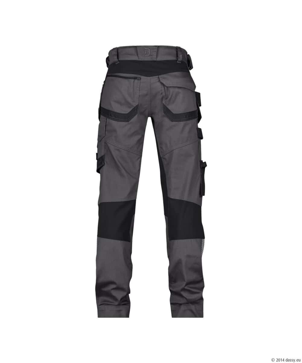 FLUX Next Stretch Werkbroek + Holsterzakken Antracietgrijs/Zwart