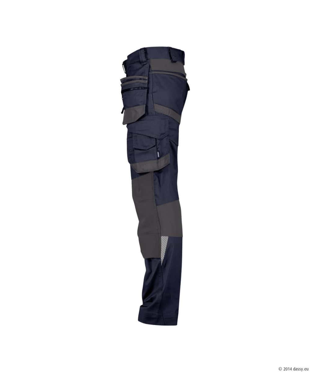 FLUX Next Stretch Werkbroek + Holsterzakken MINUS Nachtblauw/Antracietgrijs