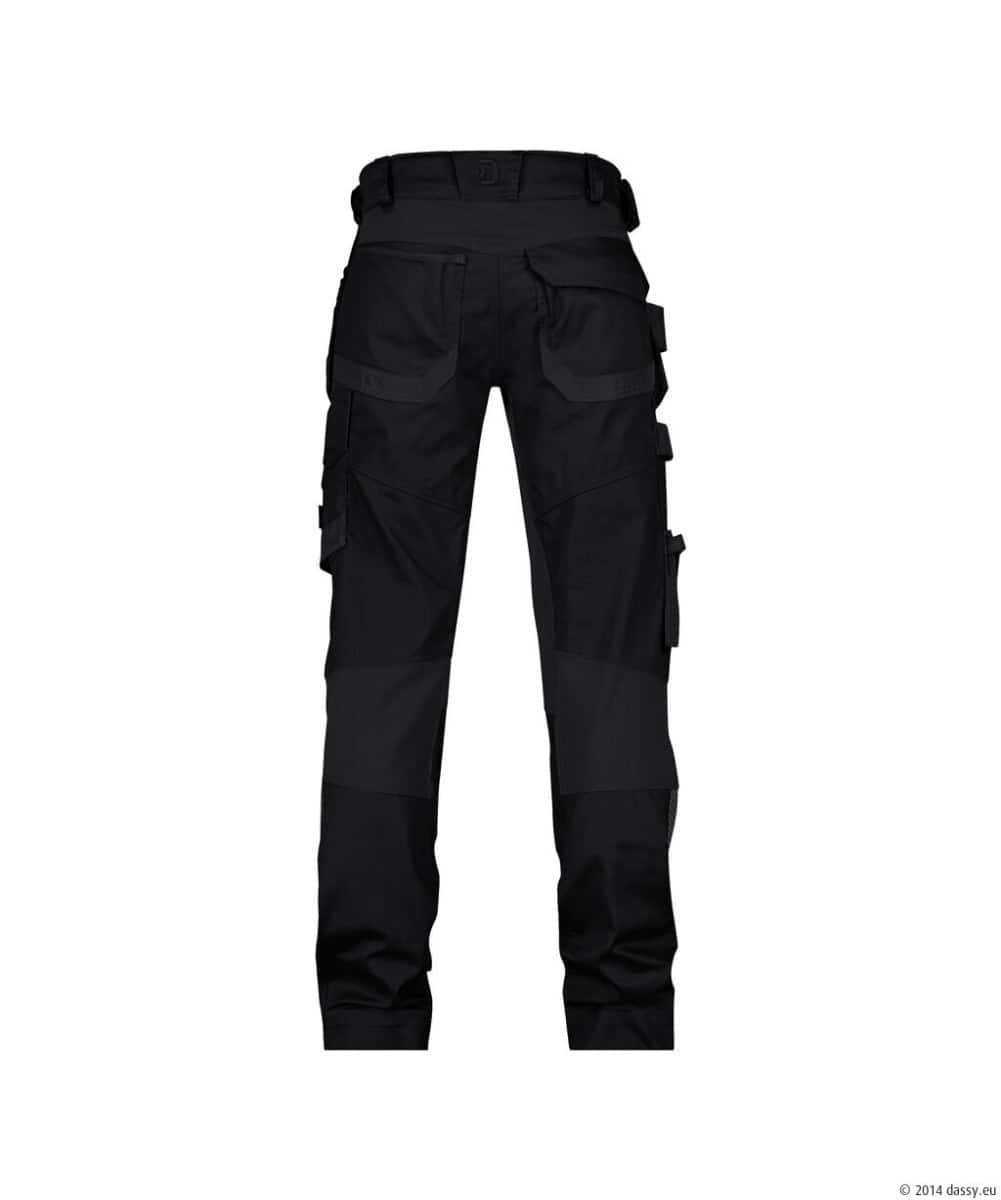 FLUX Next Stretch Werkbroek + Holsterzakken MINUS Zwart