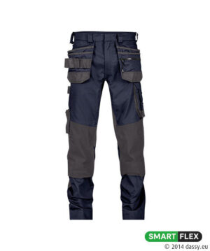 FLUX Next Stretch Werkbroek + Holsterzakken Nachtblauw/Antracietgrijs