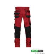 FLUX Next Stretch Werkbroek + Holsterzakken Rood/Zwart