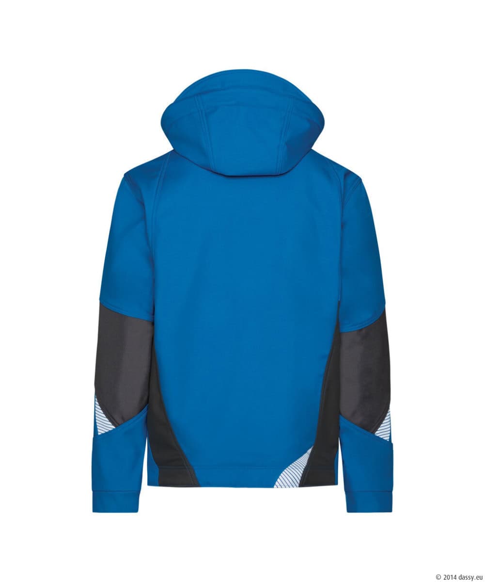 GRAVITY Next Softshell Azuurblauw/Antracietgrijs