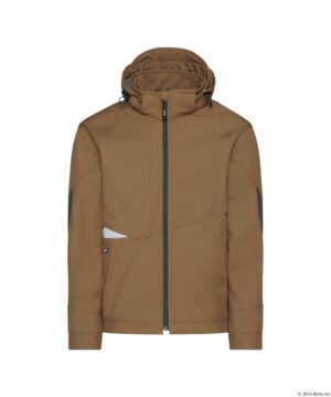 GRAVITY Next Softshell Leembruin/Antracietgrijs