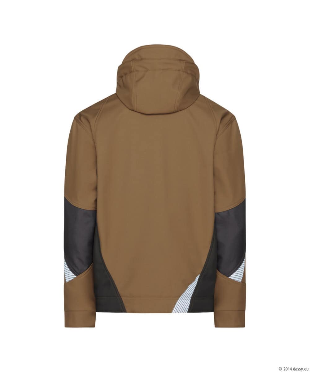 GRAVITY Next Softshell Leembruin/Antracietgrijs