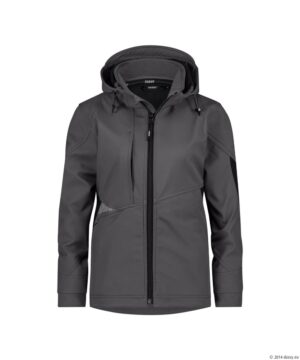 GRAVITY Next Softshell Women Antracietgrijs/Zwart