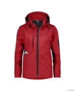 GRAVITY Next Softshell Women Rood/Zwart