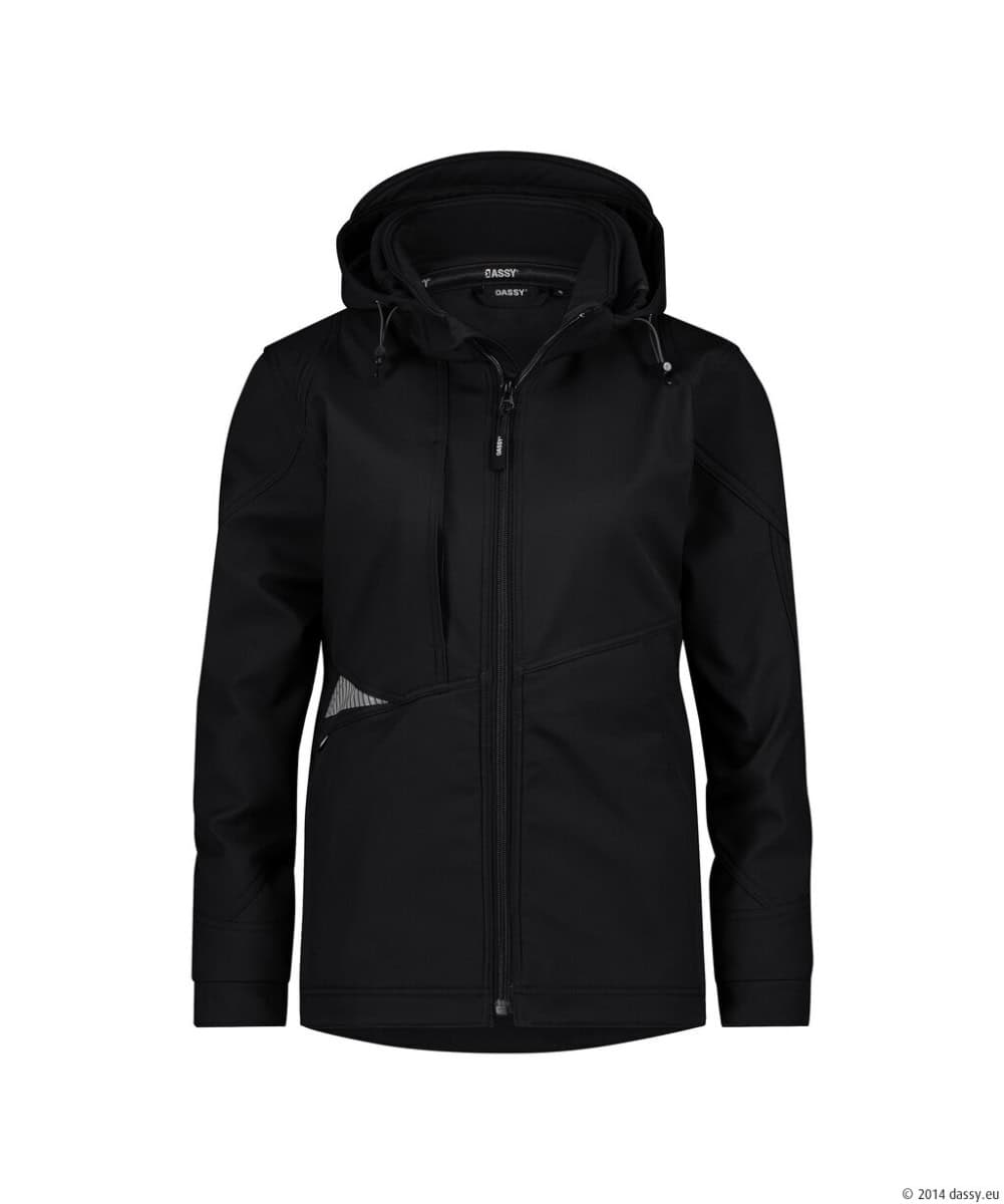 GRAVITY Next Softshell Women Zwart/Antracietgrijs