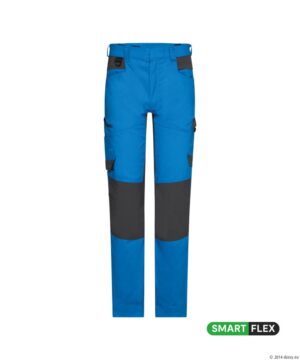 HELIX Next Stretch Werkbroek Azuurblauw/Antracietgrijs