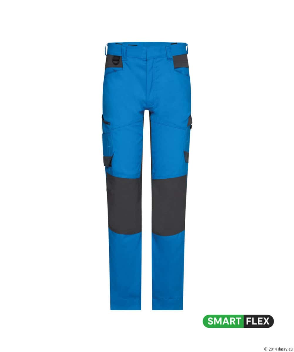 HELIX Next Stretch Werkbroek Azuurblauw/Antracietgrijs