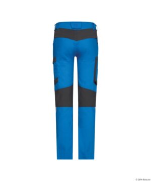 HELIX Next Stretch Werkbroek Azuurblauw/Antracietgrijs