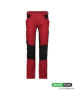 HELIX Next Stretch Werkbroek Dames Rood/Zwart