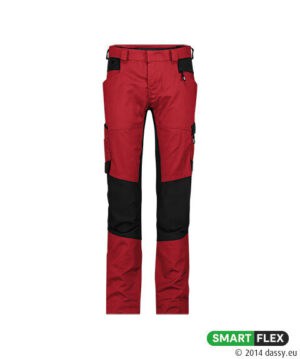 HELIX Next Stretch Werkbroek Dames Rood/Zwart