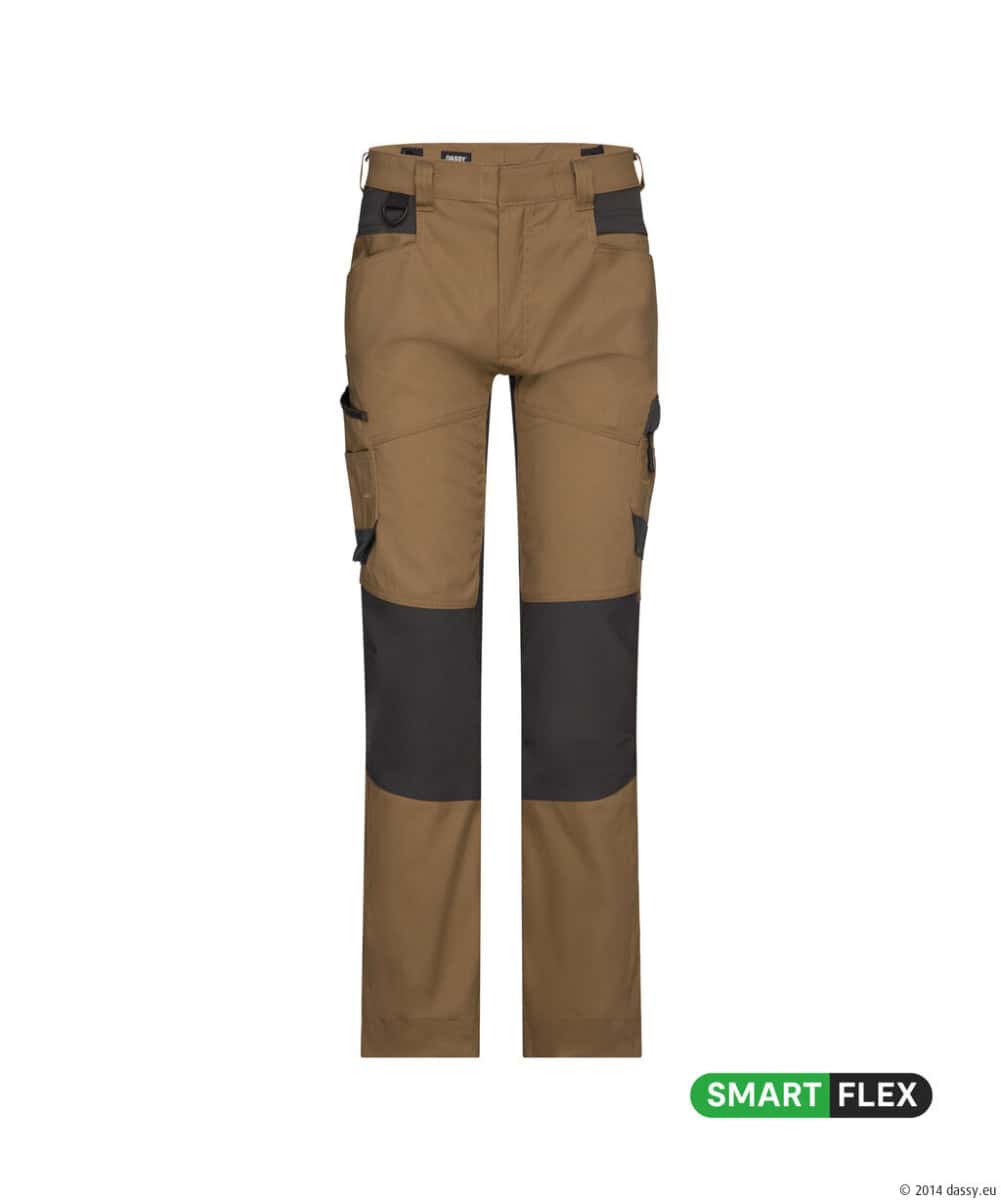 HELIX Next Stretch Werkbroek Leembruin/Antracietgrijs