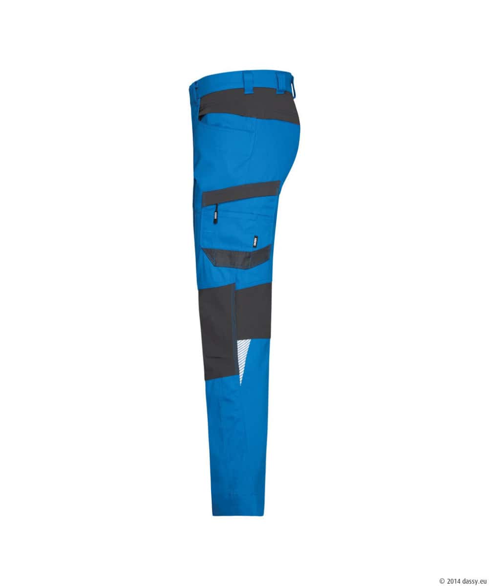 HELIX Next Stretch Werkbroek PLUS Azuurblauw/Antracietgrijs