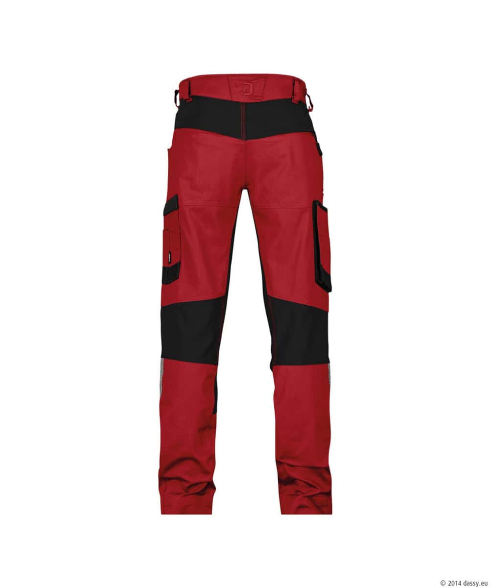 HELIX Next Stretch Werkbroek Rood/Zwart