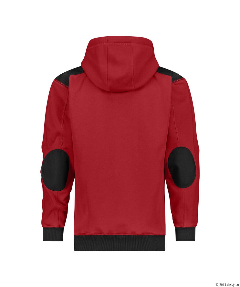 INDY Next Sweater met Kap Rood/Zwart