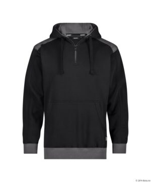 INDY Next Sweater met Kap Zwart/Antracietgrijs