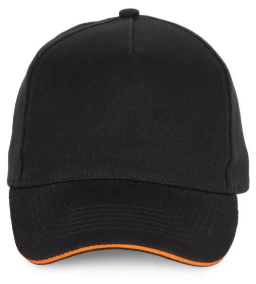 KP189 Pet - 5 panelen Zwart/Oranje