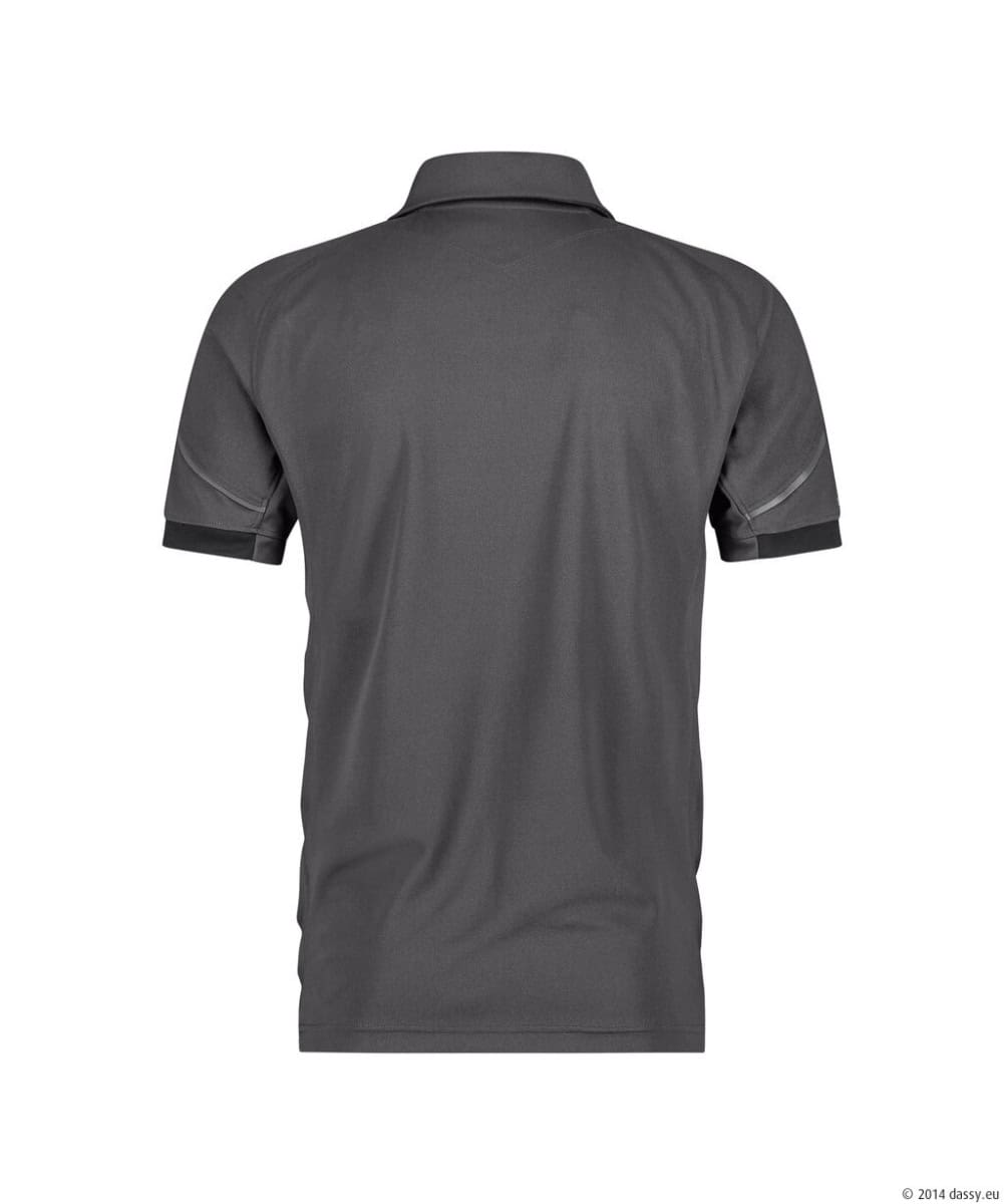 TRAXION Next Polo Antracietgrijs/Zwart